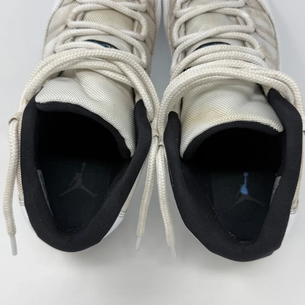 Jordan 11 Retro TD Football Cleats White Columbia Blue AO1561-117 Mens 11.5